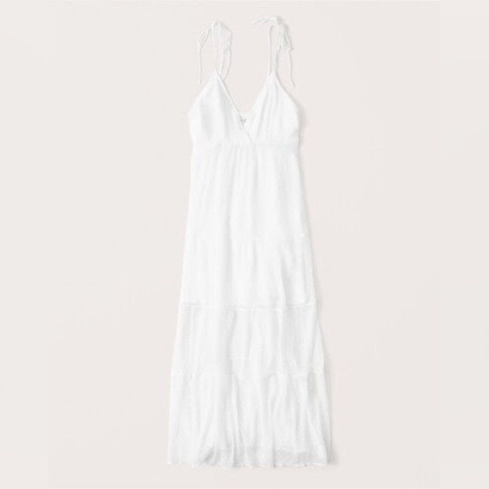 Abercrombie white maxi dress